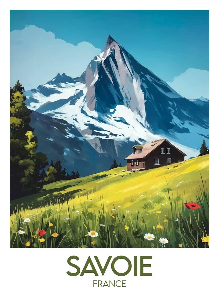 Affiche de voyage Savoie 1