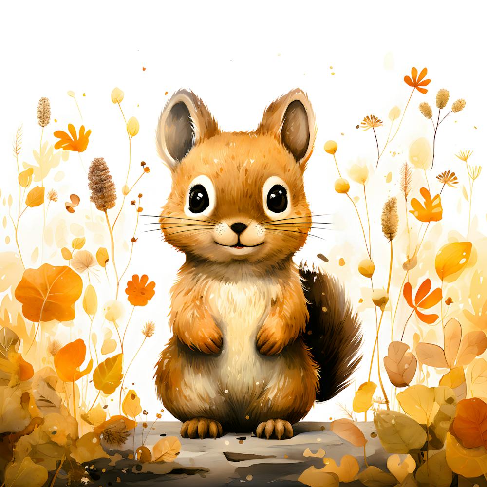Herbst Eichhörnchen 1
