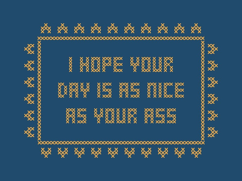 Nice Ass Cross Stitch Bathroom