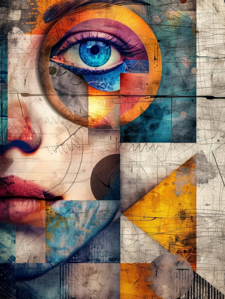 Abstract Of A Woman'S Face 31