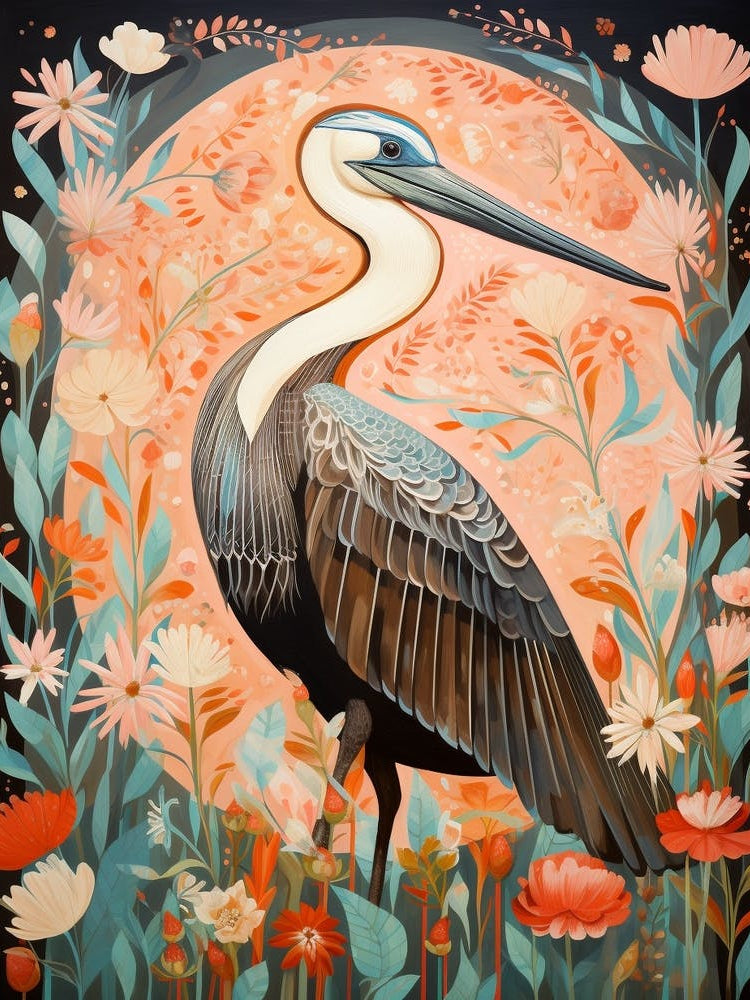 Brown Pelican 1 Detailed Bird Painting