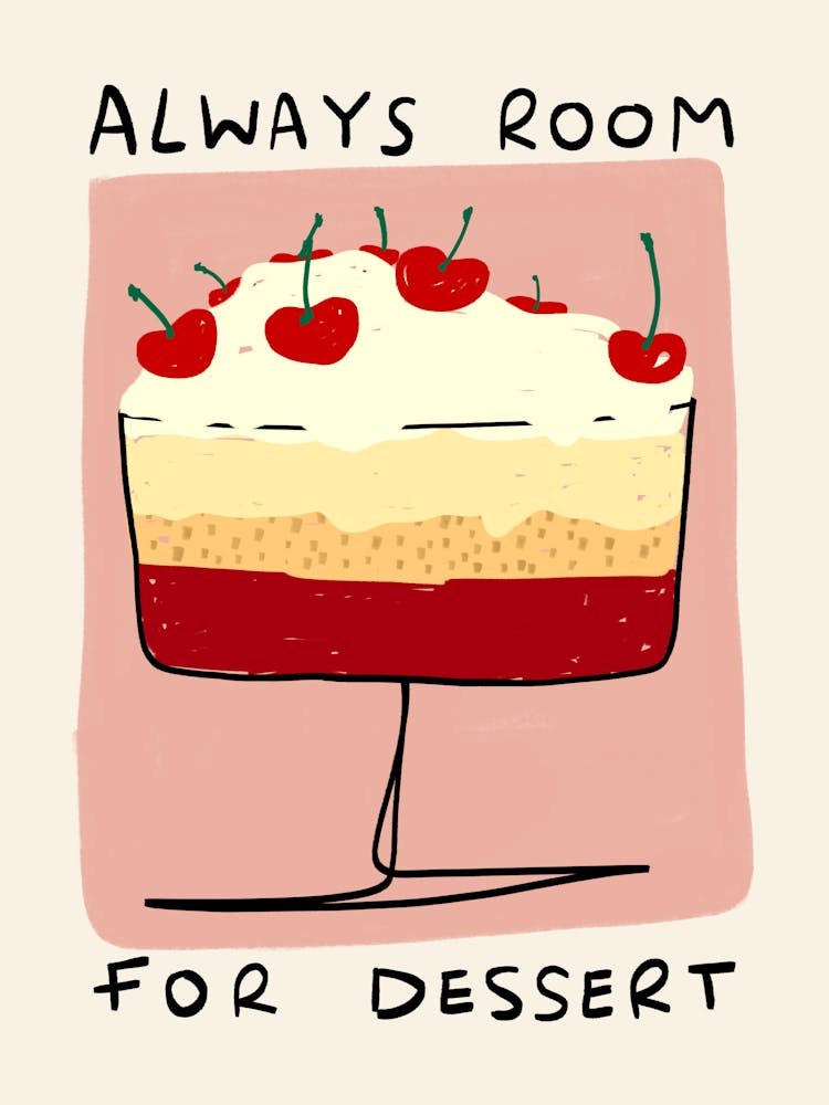 Always Room for Dessert Pink