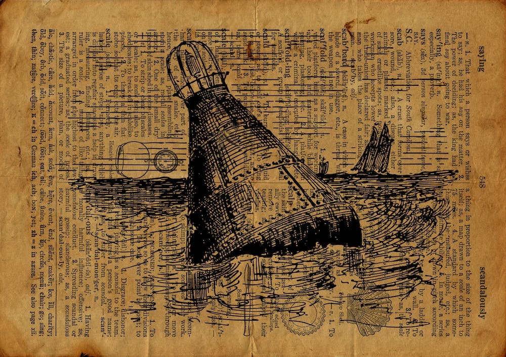 Bouy On Rough Waters