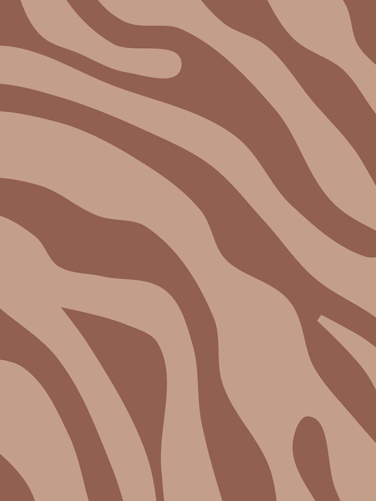 Retro Abstract Mocha Mousse 02