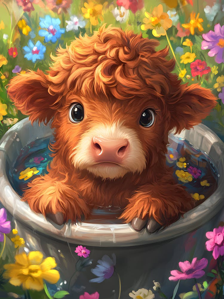 Cow In A Tub