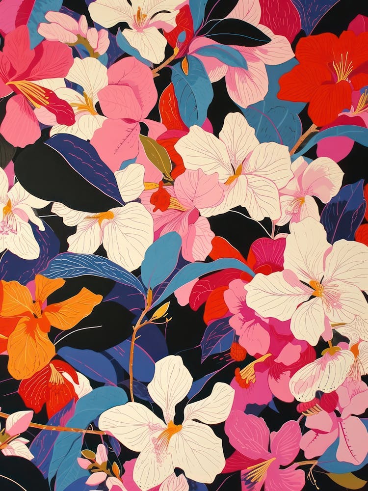 Great Japan Hokusai Japanese Floral 25