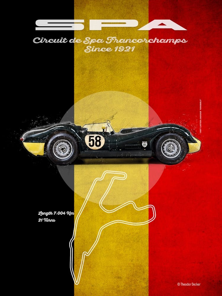 Spa, Lister-Jaguar Vintage