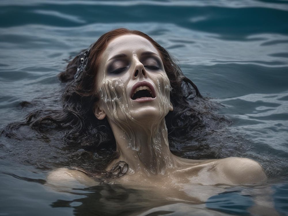 Frau im Wasser
