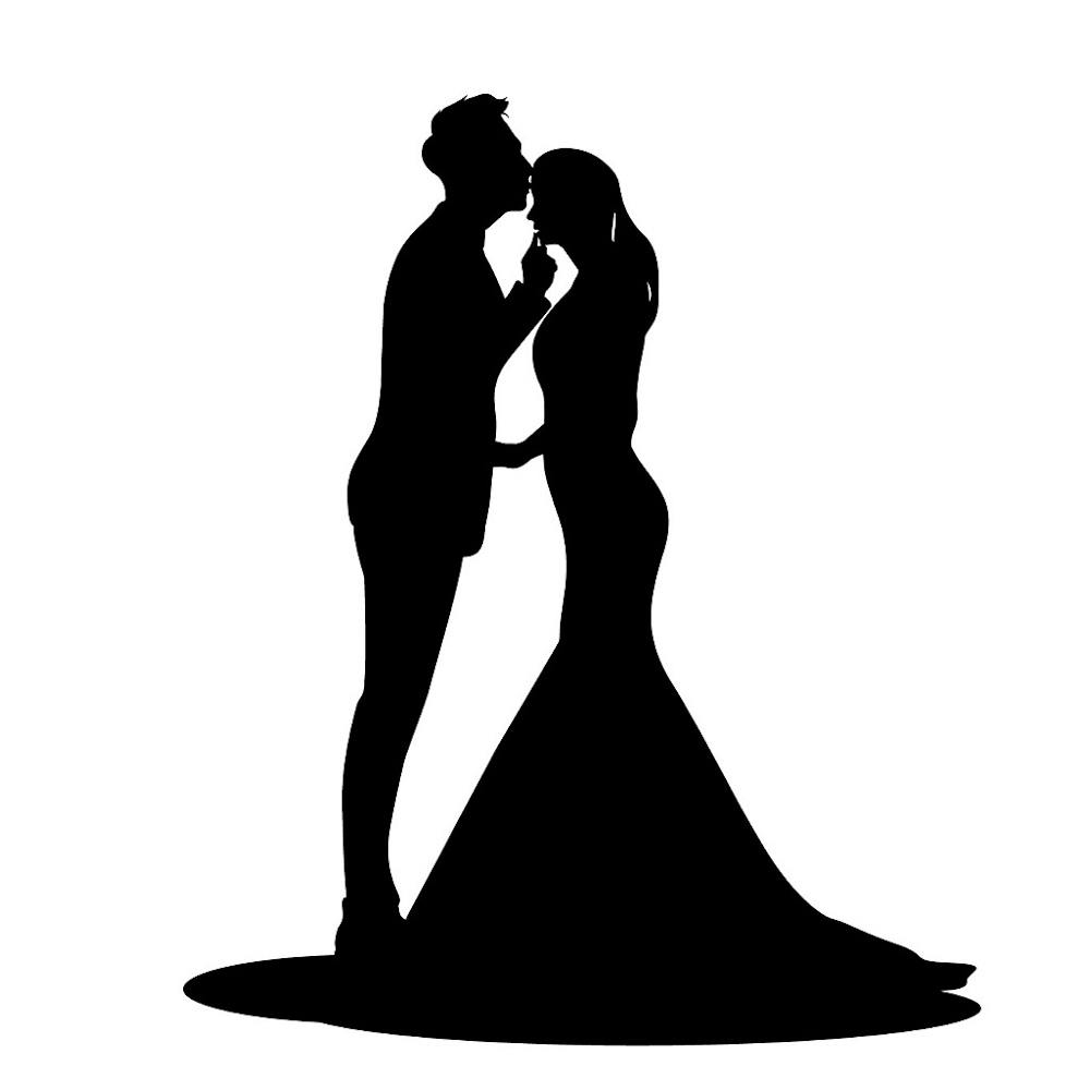 Bride And Groom Silhouette