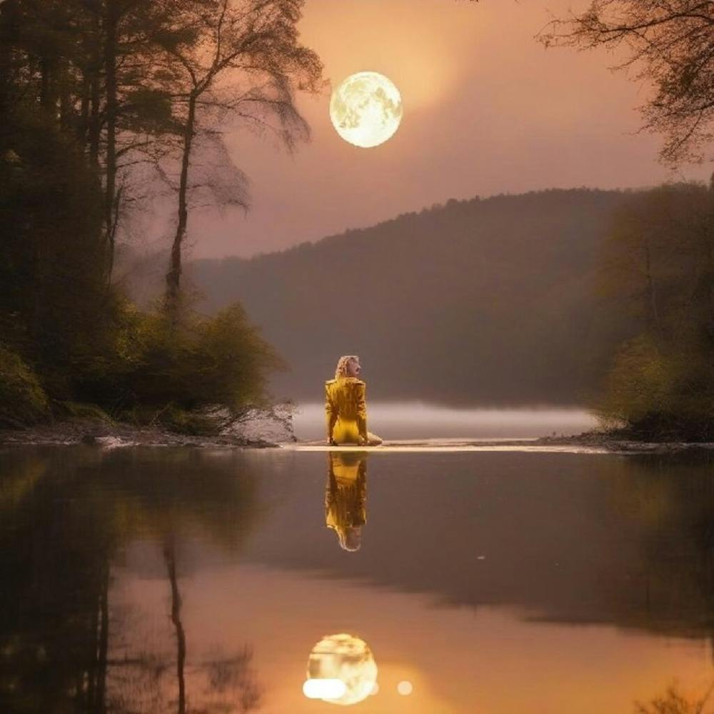 Full Moon In The Forest