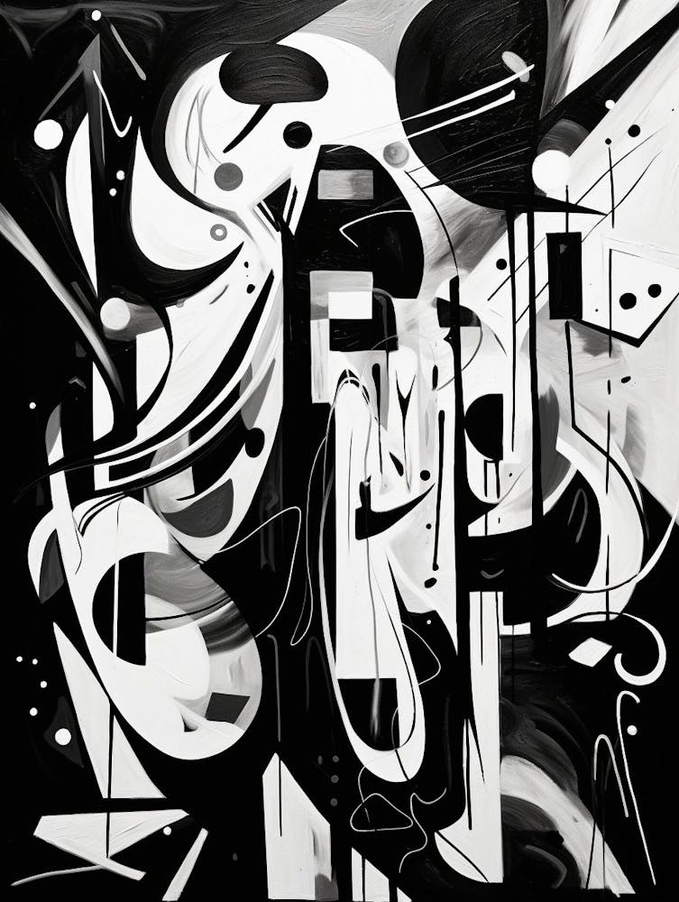 Transformation Abstract Black And White 2