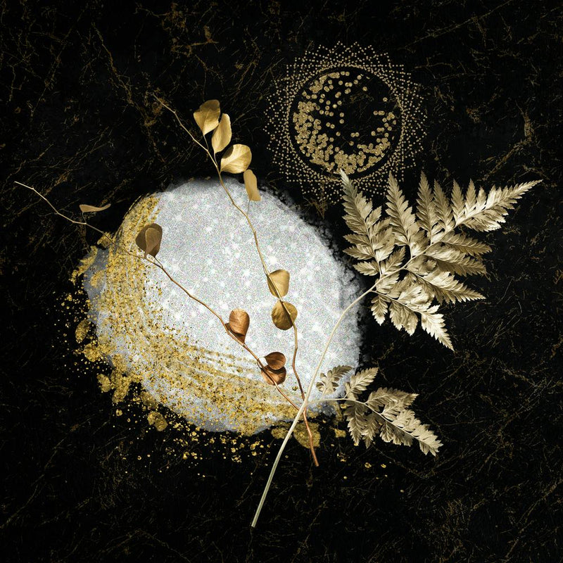 Luxurious White and Gold Leaf 1