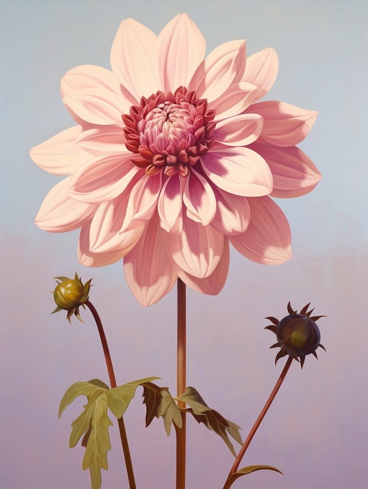 Floral Illustration Dahlia 2
