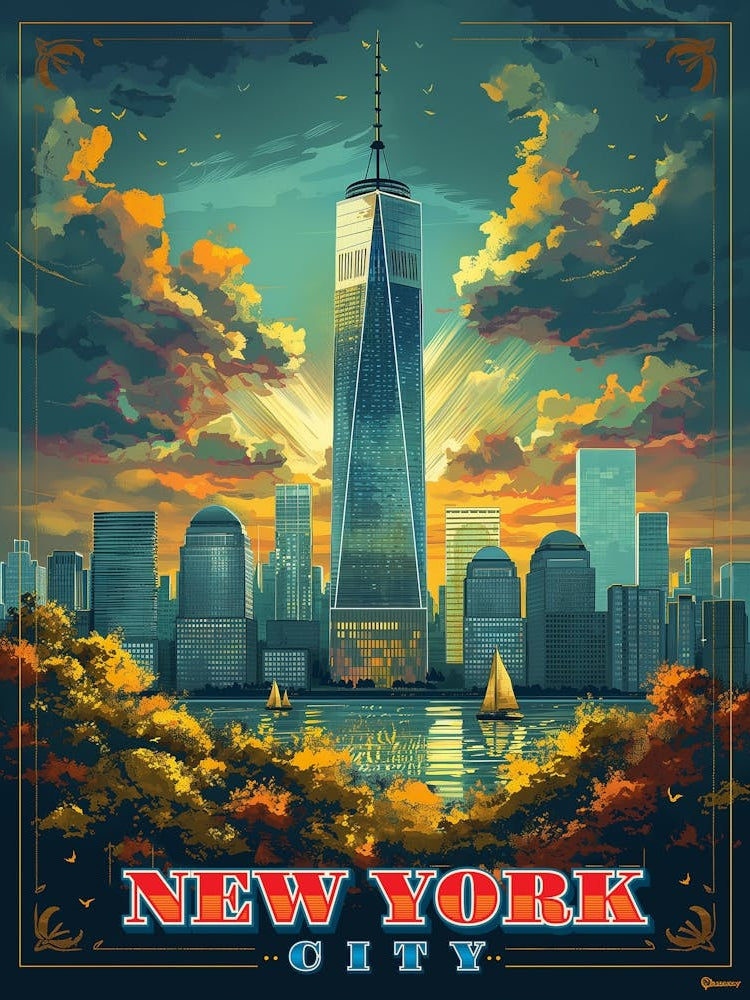 New York Travel Poster