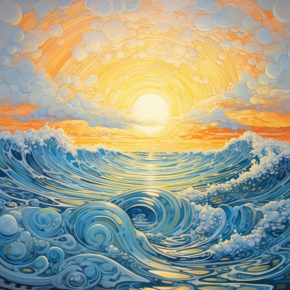 Sunset Over The Ocean 6