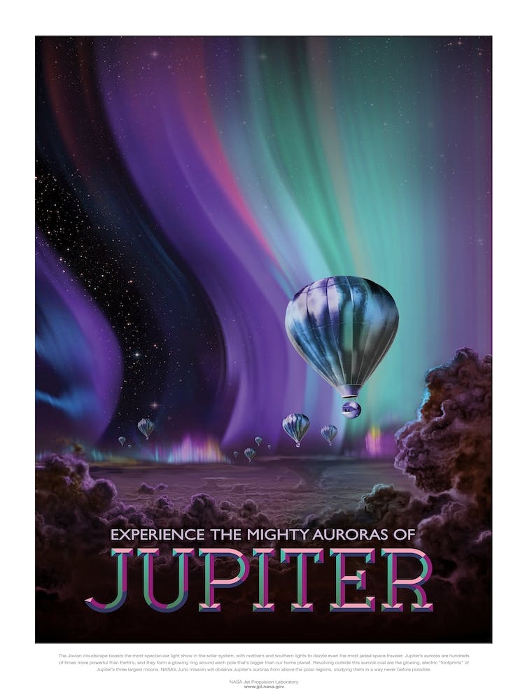 Jupiter Space Travel Nasa Poster