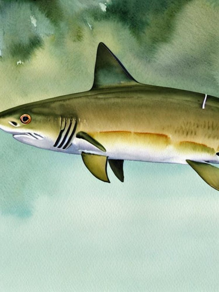 Tiger Shark Storybook Watercolour