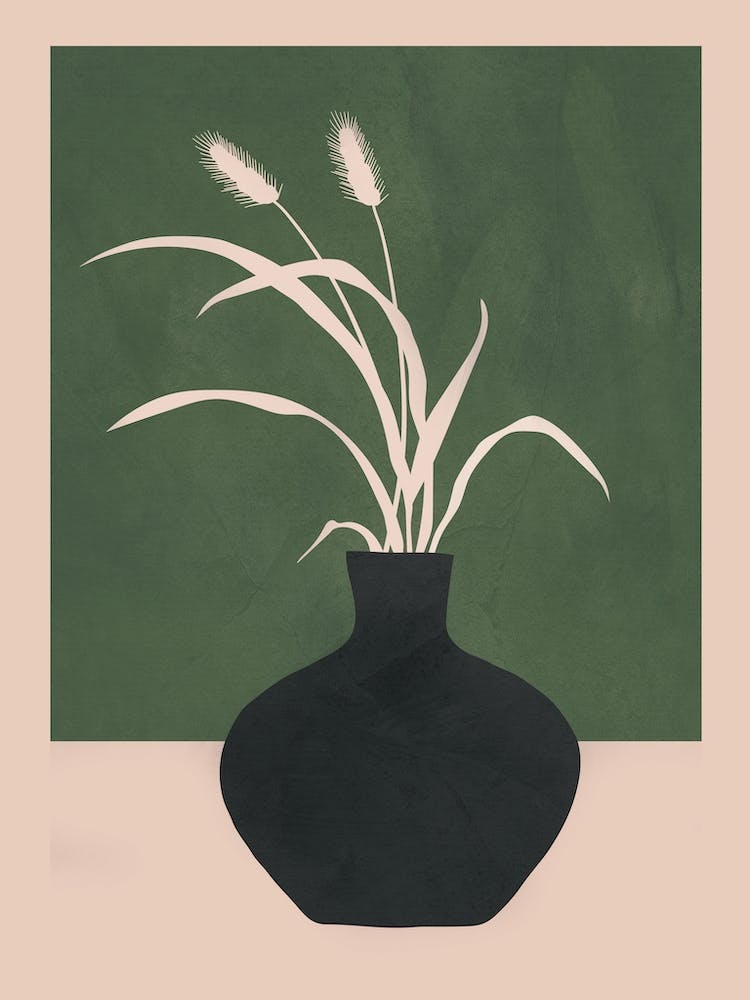 Minimal Abstract Vase Art I