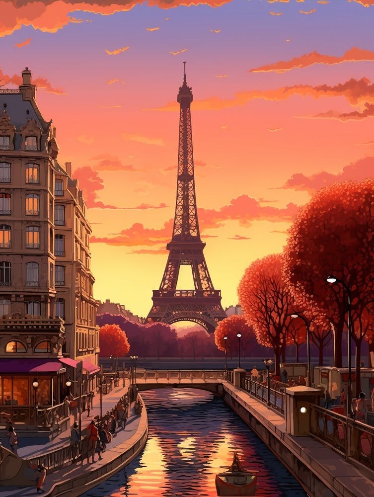 Paris Pixel Art 4