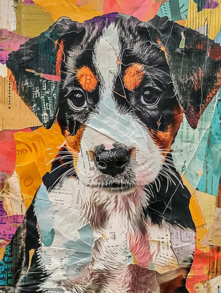Puppy Kitsch Collage 4