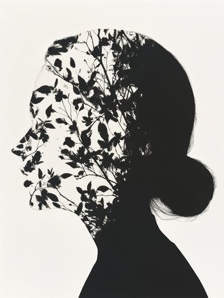 Silhouette einer Frau 99