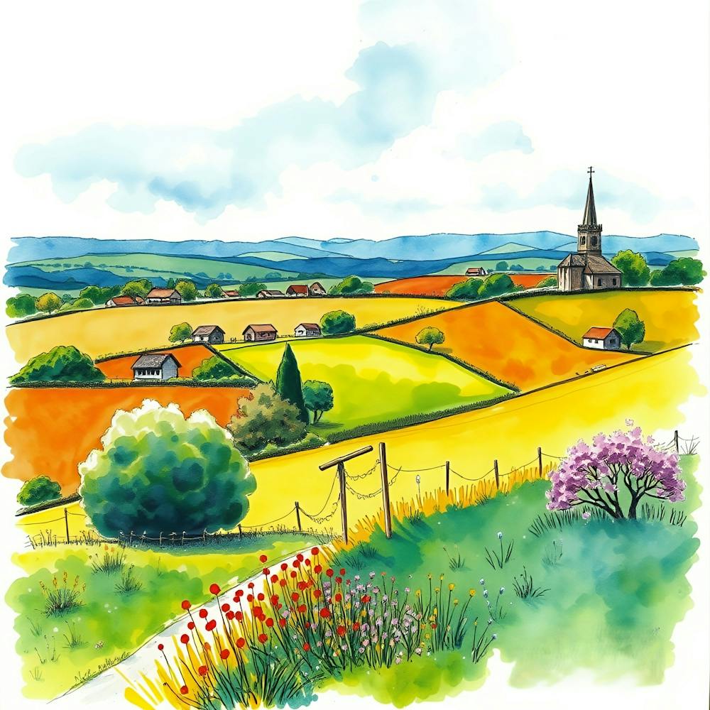 Countryside Canvas Print