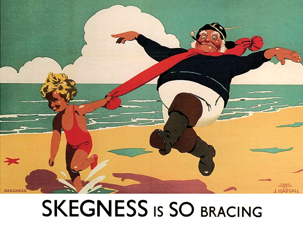 Skegness, Funny Vintage Travel Poster