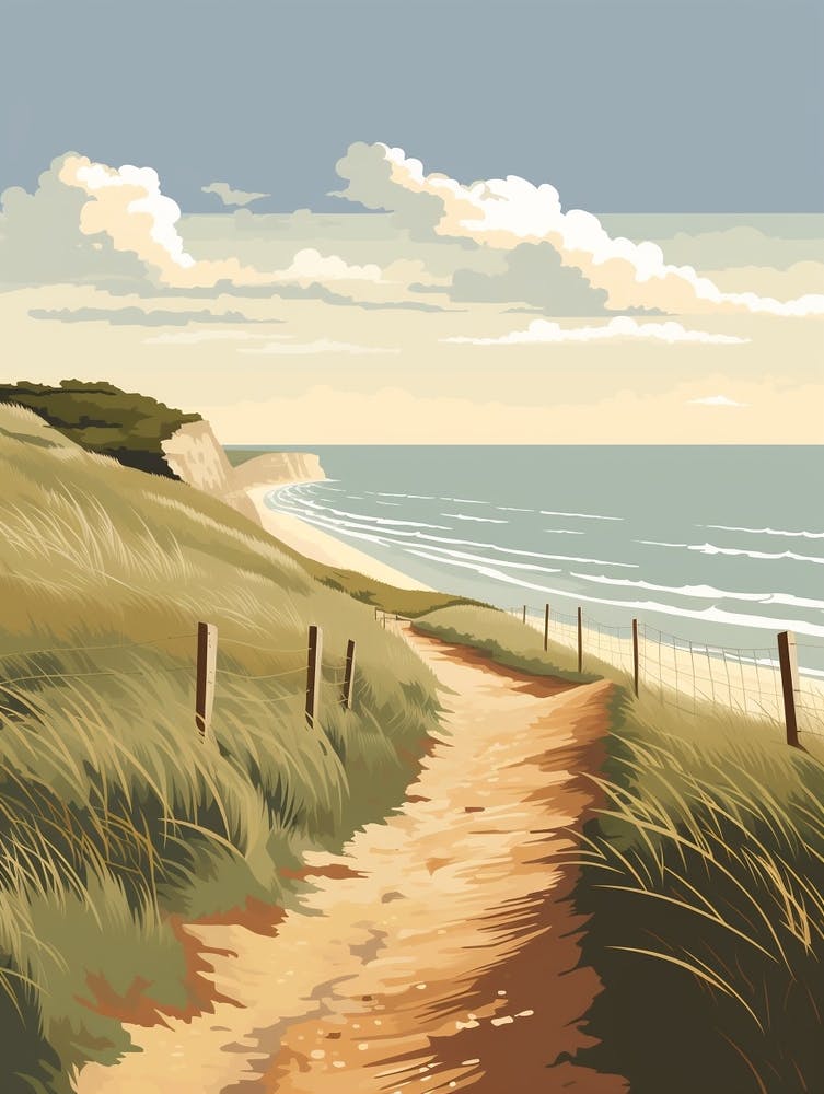 The Norfolk Coast Path England 4 Hiking Trail Landscape