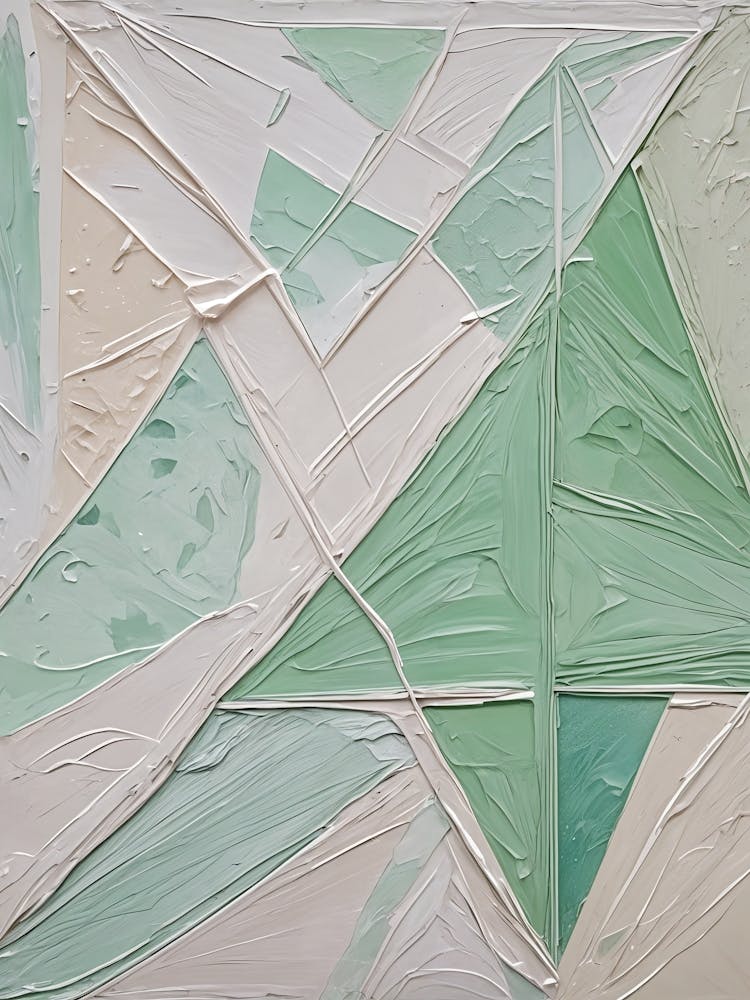 Mint Green Triangles no4