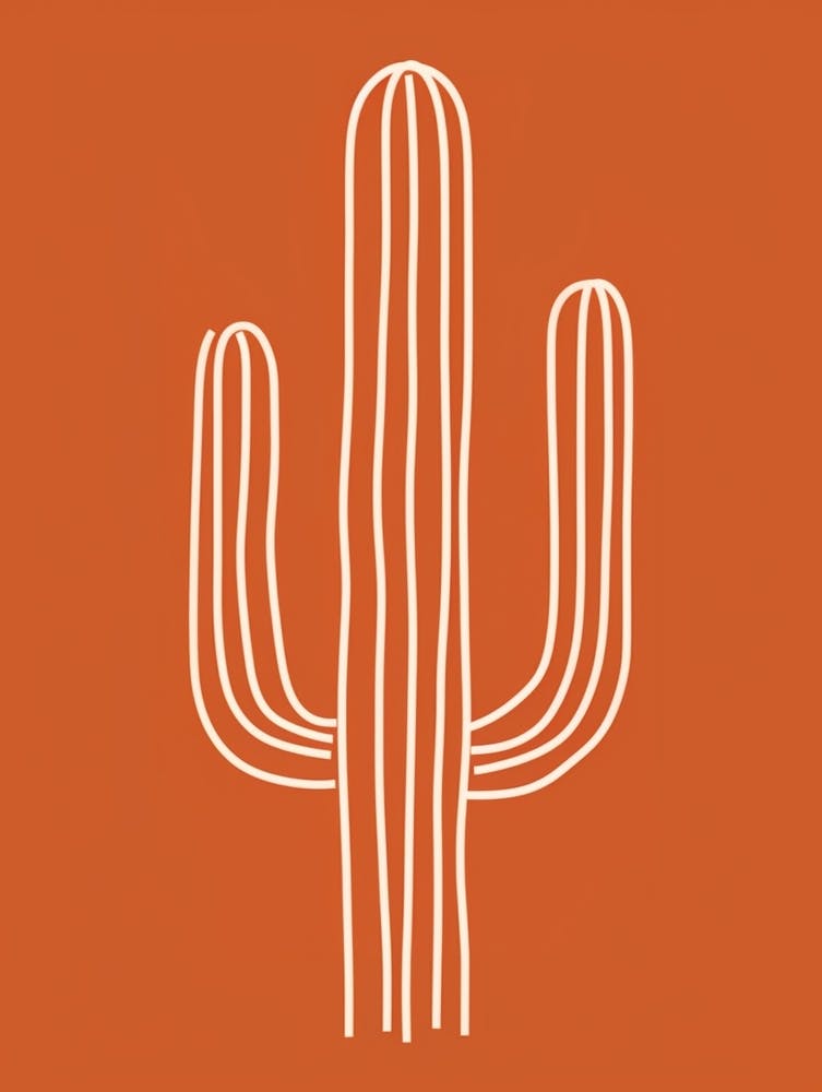 Cactus Line Drawing Organ Pipe Cactus 2