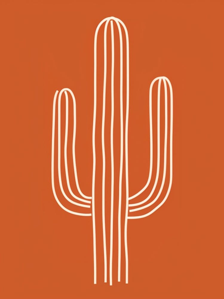 Cactus Line Drawing Organ Pipe Cactus 2