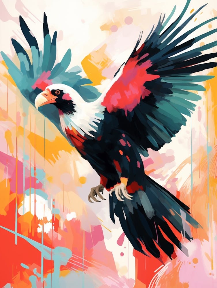 Bird Painting Collage California Condor 1