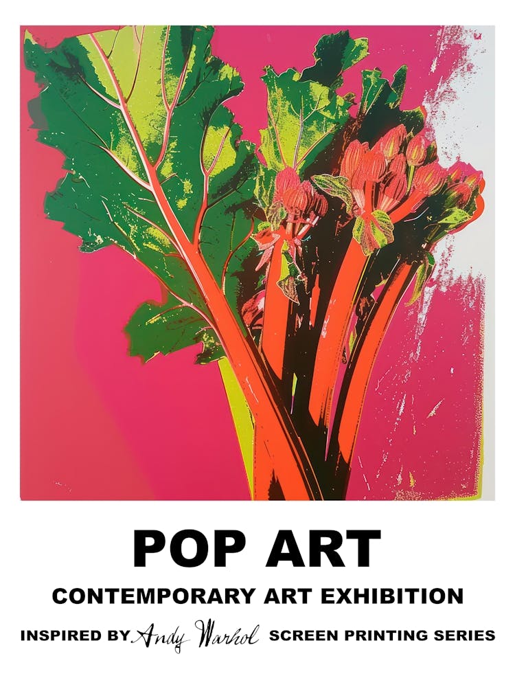 Poster Rhubarb Pop Art 4