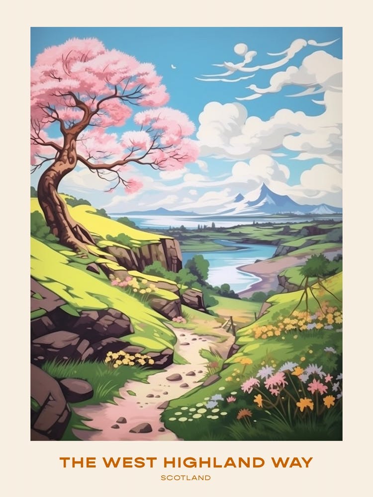 The West Highland Way Scotland 4 Hike Poster