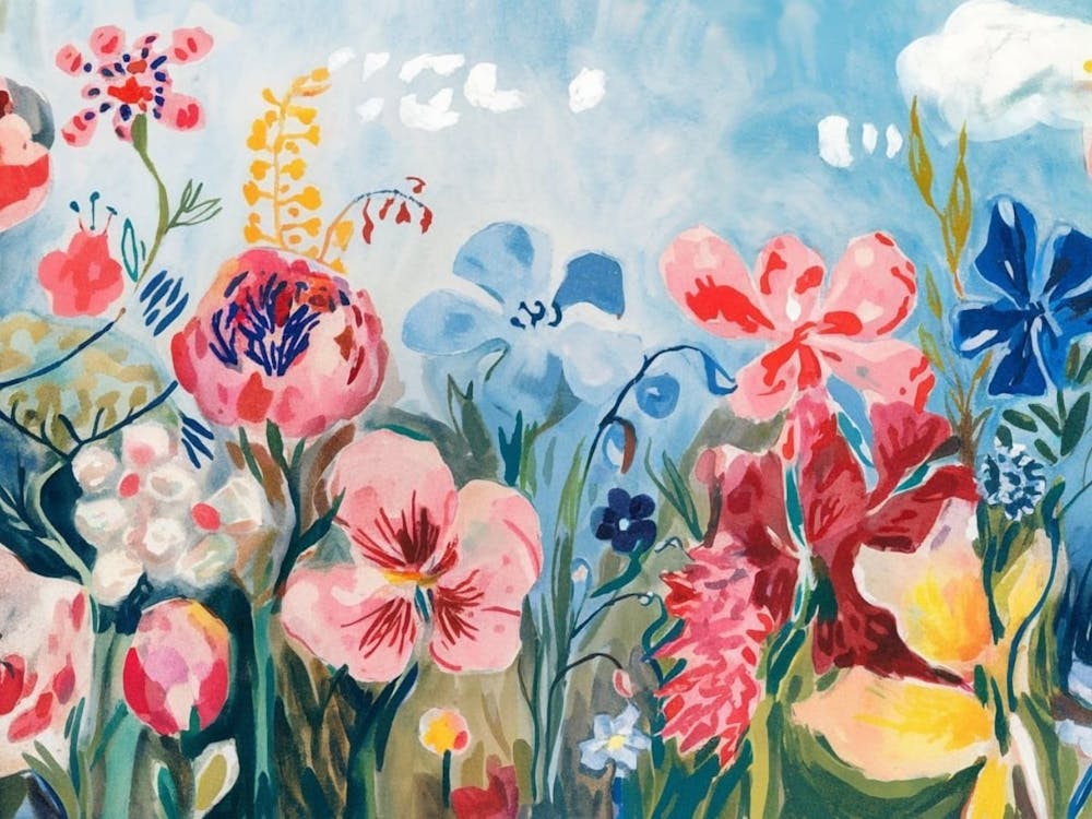 Bohemian Rhapsody of Blooms - Abstract Floral