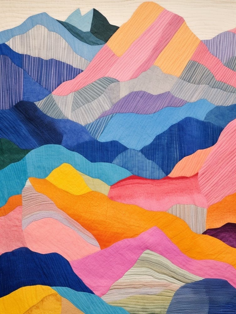 Mount Washington United States 5 Colourful Mountain Illustration