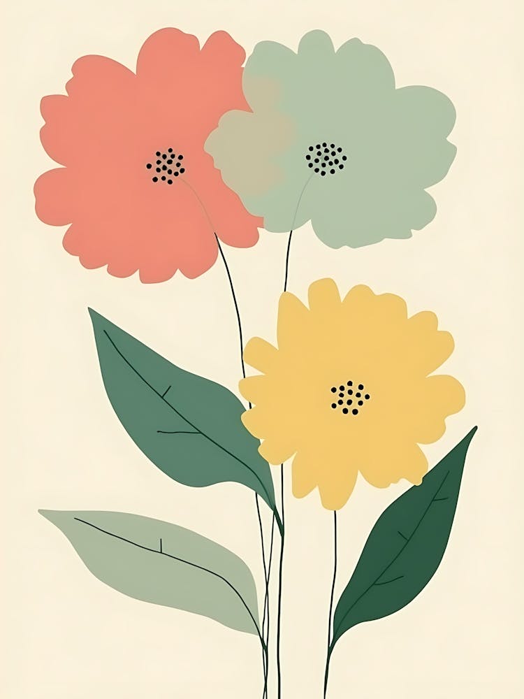 Contemporary Floral Watercolors | Unique Botanical Wall Decor