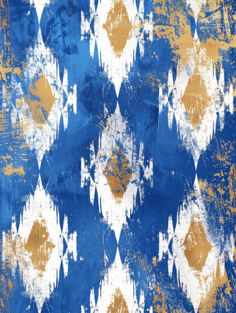 Ikat Bleu Et Or