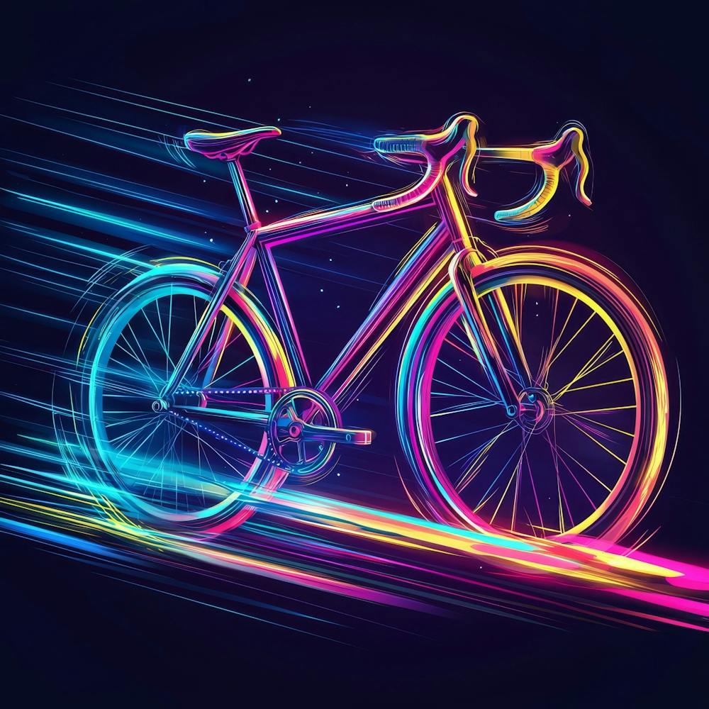 Neon Bike Art 1