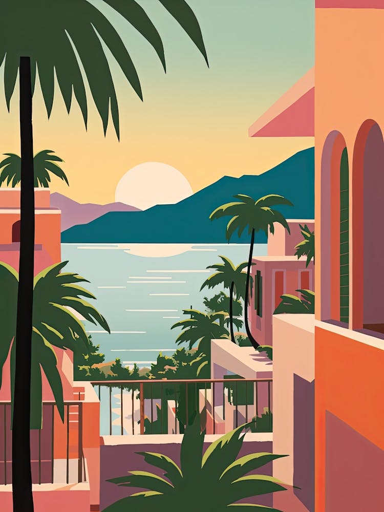 Puerto Vallarta, Mexico, Bold Outlines 2
