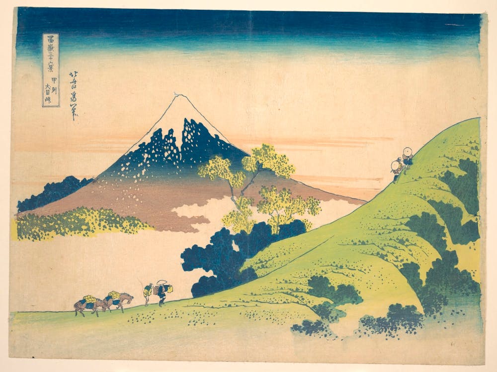 The Inume Pass In Kai Province, Katsushika Hokusai