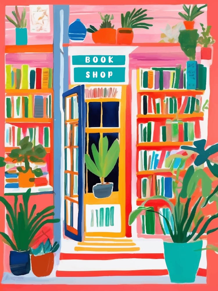 Colorful Book Shop storefront