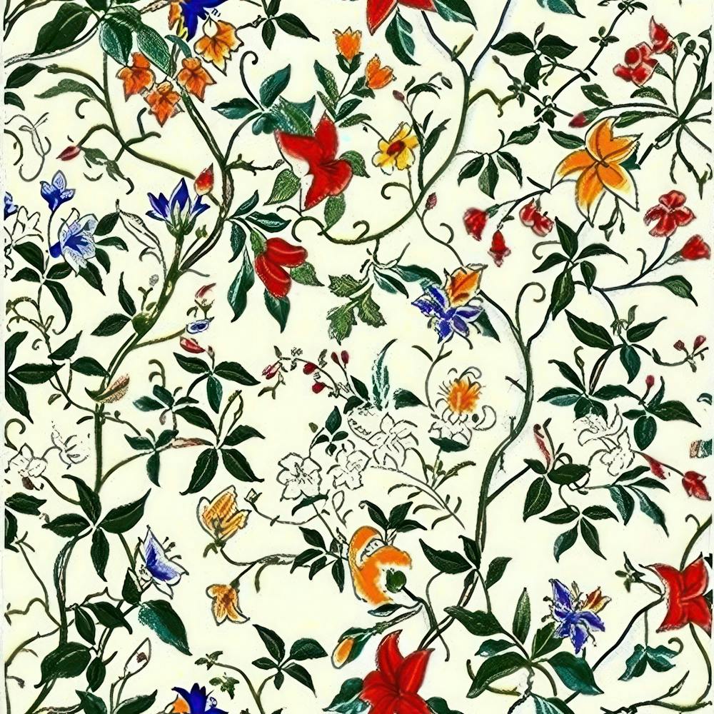 Sunny Meadow London Fabrics Floral Pattern 5