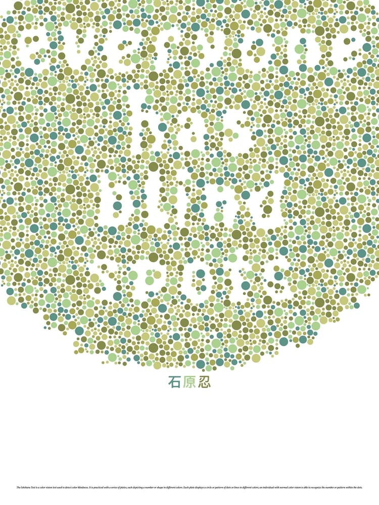 Everyone has Blindspots Ishihara Dot Art