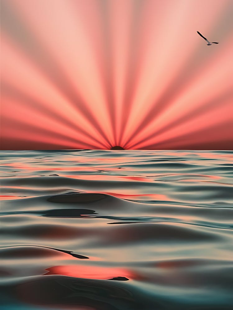 Sunset Over The Ocean 19