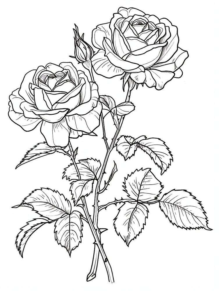 Roses Sketch 62