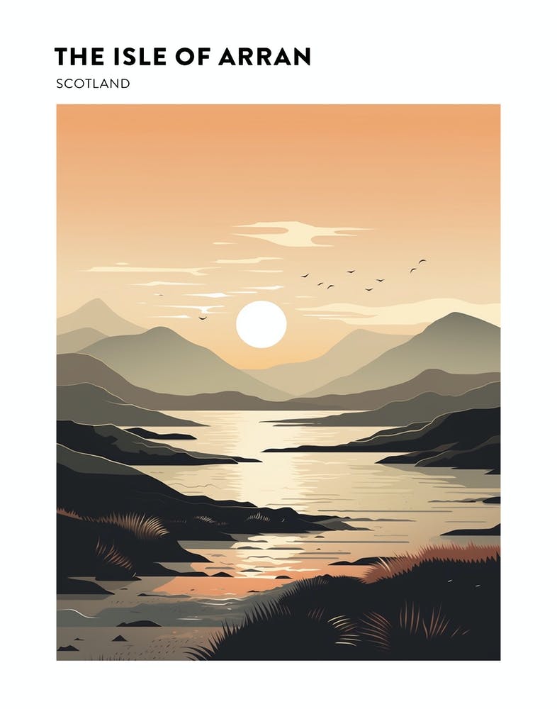 The Isle Of Arran Scotland 4 Hiking Trail Landscape Poster
