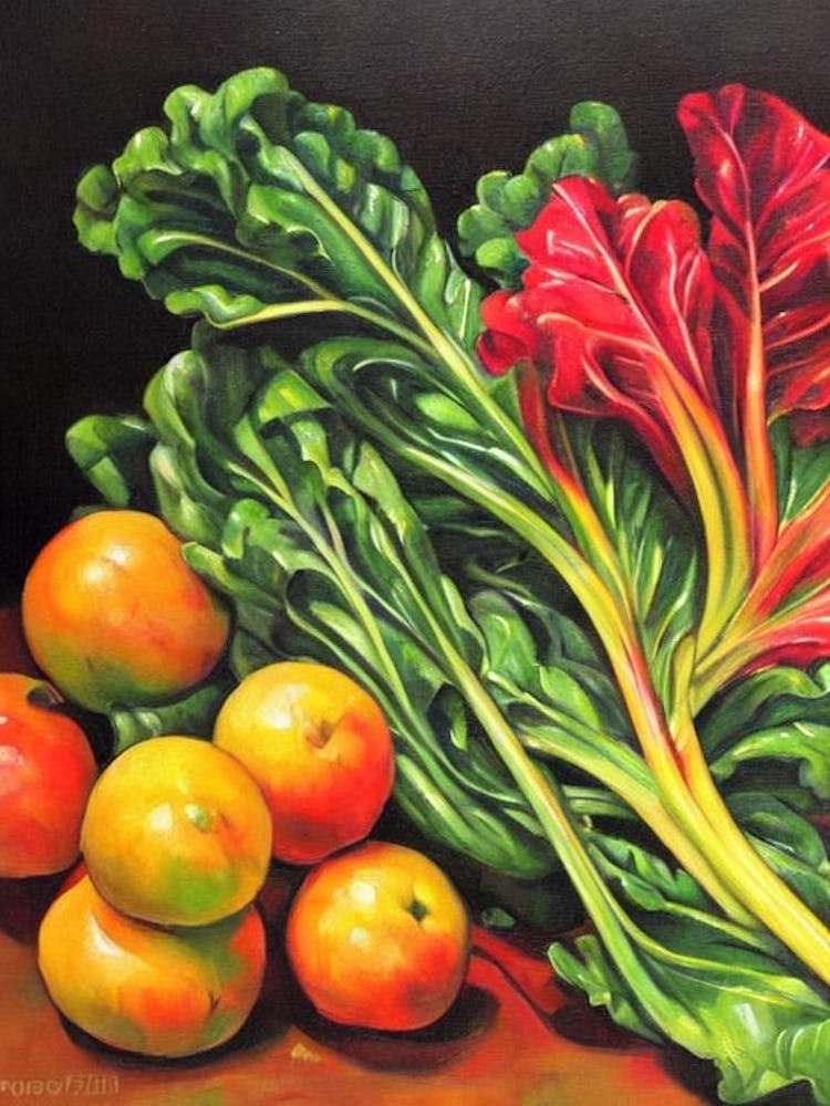Swiss Chard 3 Cezanne Style vegetable