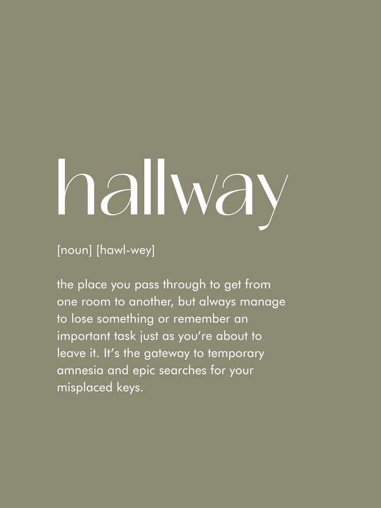 Hallway Definition Prints 10