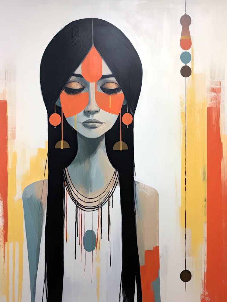 Spirit Of The Sacred Grove, Boho Art Style